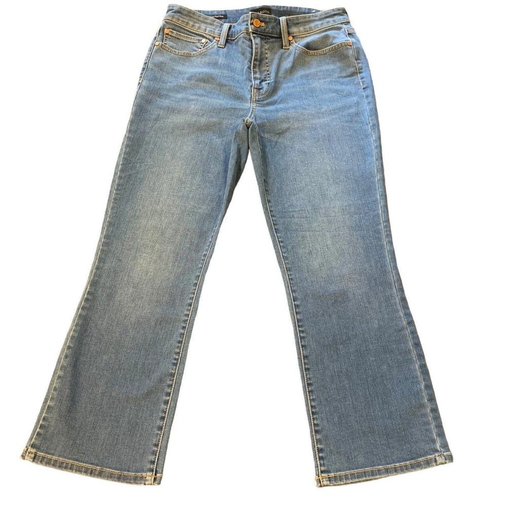 Talbots Women's Crop Flare Blue Jeans Medium Wash Size 8​